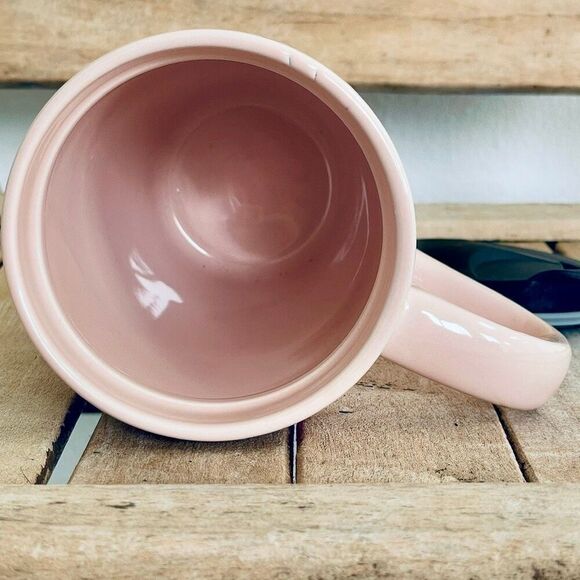 NWT Gorgeous Hello Kitty Pink Striped Glossy Ceramic Tall Travel Mug with lid - Picture 8 of 16